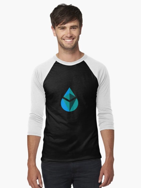 Lido stETH Crypto Logo Baseball ¾ Sleeve T-Shirt